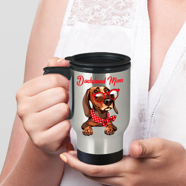 Dachshund travel outlet mug